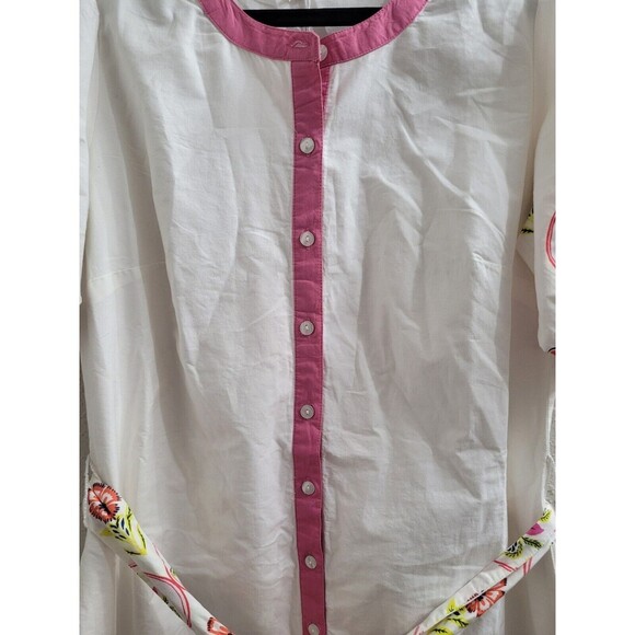 Roller Rabbit Fontana Border Sutton Belted Caftan Size Small Pockets Boho NEW - Picture 10 of 16